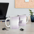 I Am Confident Mug - Sparkly Purple Coffee & Tea Cup, Motivational Empowerment Gift for Her, Positive Vibes Self-Love Empowerment Mug