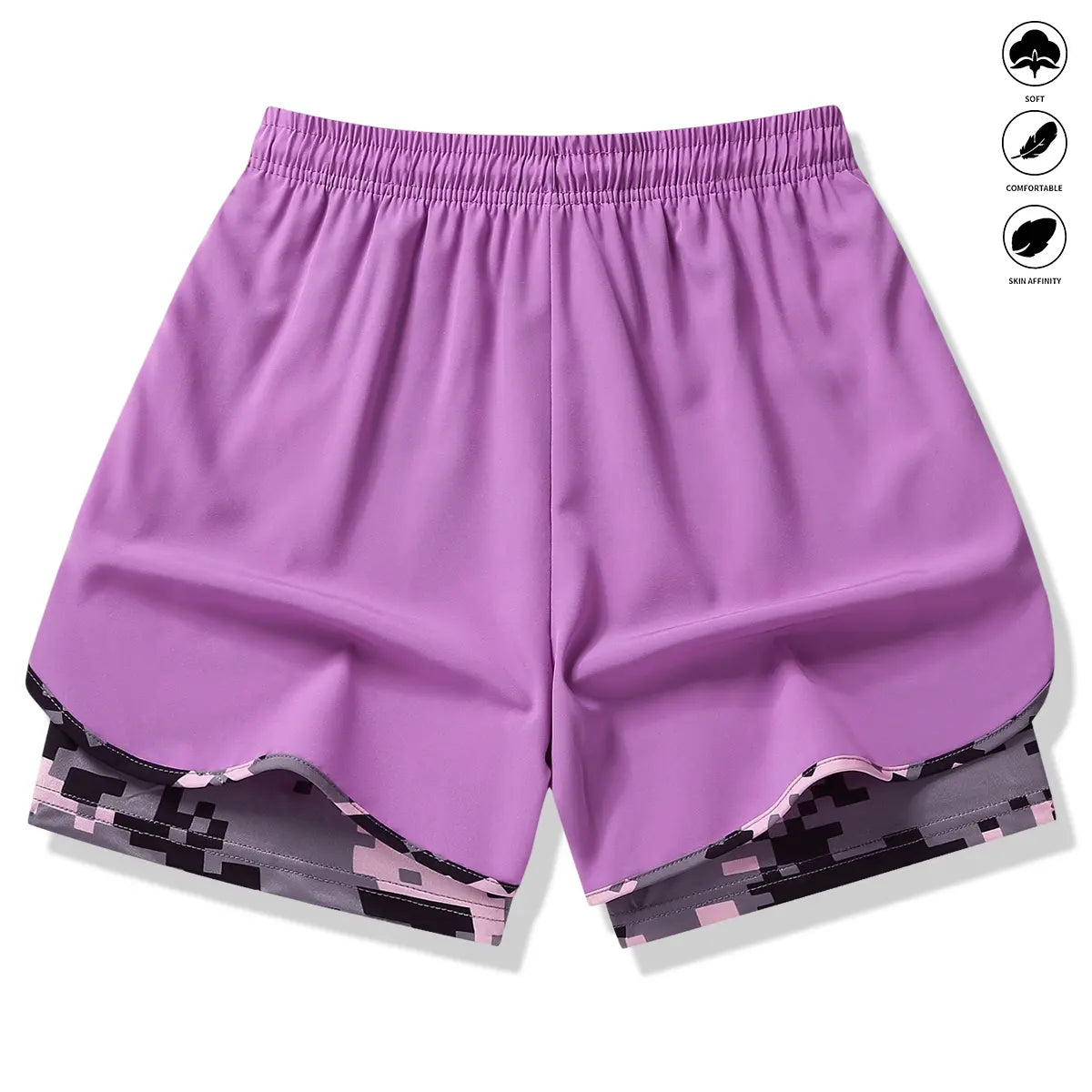 3-Pack Women’S Casual Athletic Shorts with Built-In Liner, Drawstring, Elastic Waistband—Suitable for Outdoor Sports, Fitness, Running, and Casual Wear; Women’S Shorts, Athletic Shorts, Womenswear,Summervibes