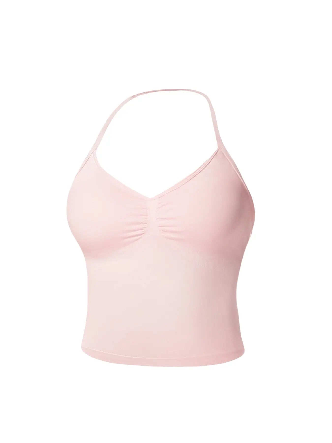 Women'S Sleeveless Sports Bra Set, Detachable Pads, High-Waisted Tight Pants, Sporty Style, Ideal for Yoga, Fitness, Daily Wear