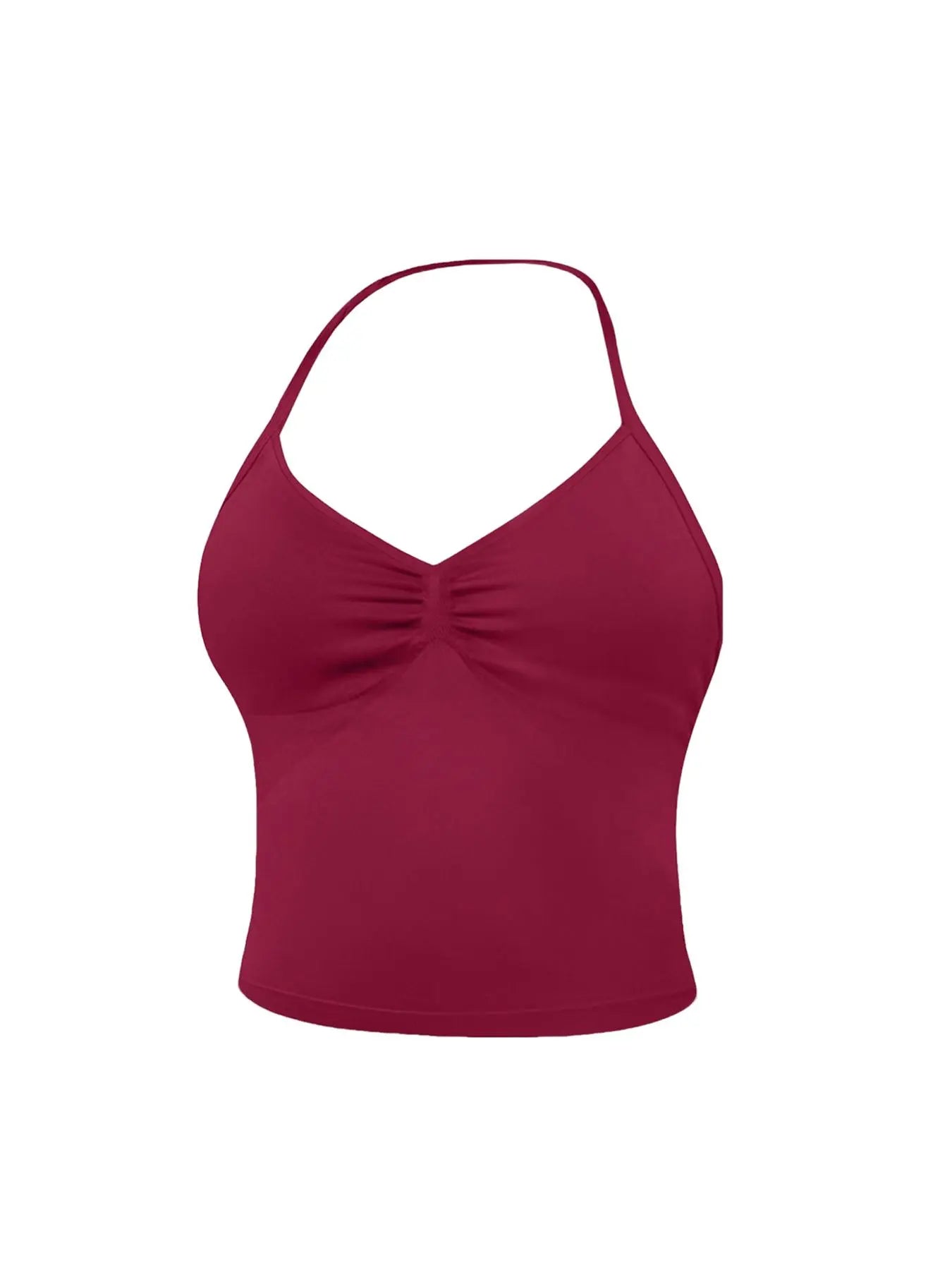 Women'S Sleeveless Sports Bra Set, Detachable Pads, High-Waisted Tight Pants, Sporty Style, Ideal for Yoga, Fitness, Daily Wear