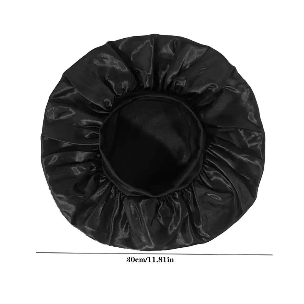 Men Women Satin Sleep Cap, Soft Polyester Fabric Hat, Adjustable Satin Bonnet, Ideal for Natural Hair & Curly Styles ( Wine )