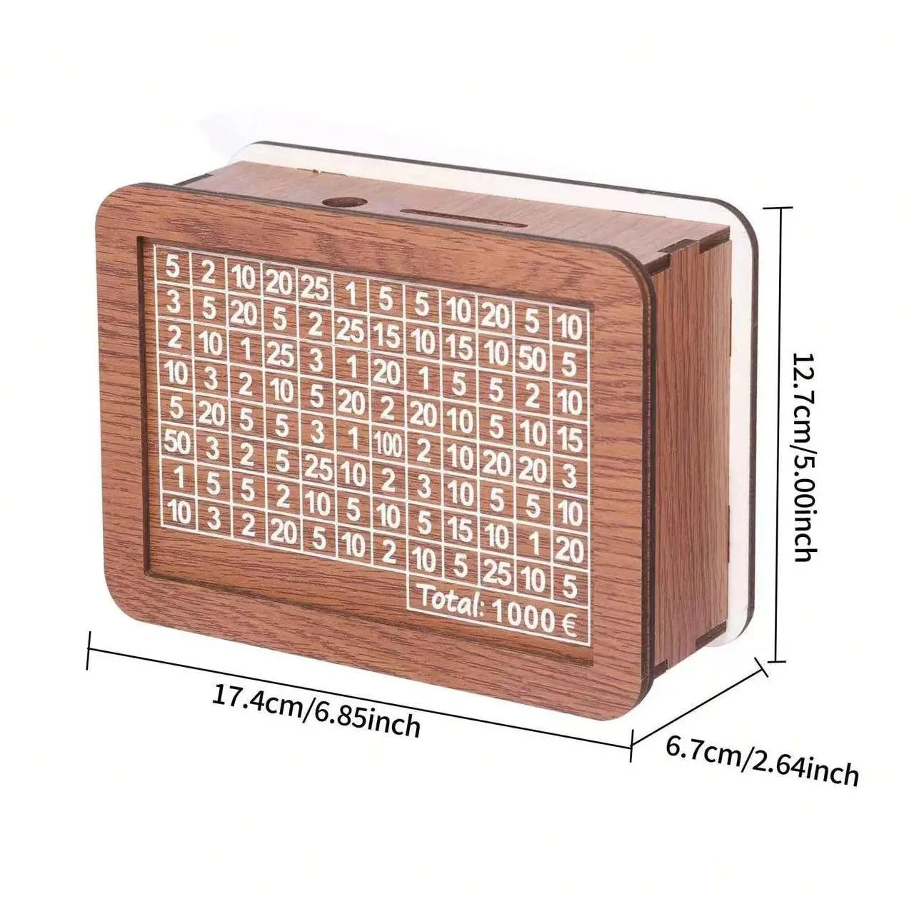 Wooden Creative DIY Money Saving Piggy Bank, Reusable Money Saving Box with Marker Pen, Home Ornament, Home Decor Accessory, Ideal for Home, Office, Dormitory & School #GLOBAL PICKS